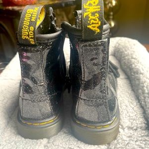Size 11 US Black Glitter Dr. Martens